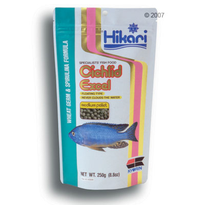 hikari cichlid excel specialiteitvoer voor cichliden     medium korrels 250 g