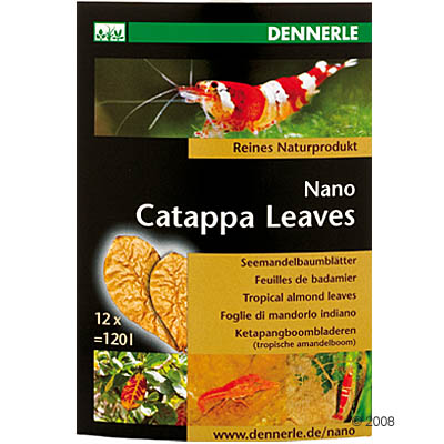 dennerle nano catappa leaves     12 stuks