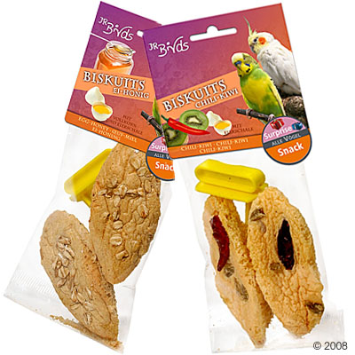 jr birds biscuits     2 stukken ei & honing