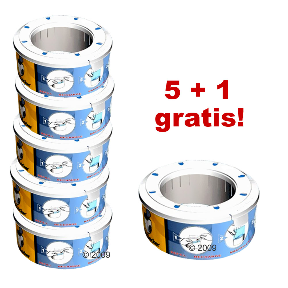 5 navulcassettes voor litterlocker i   1 casette gratis!     6 x navulcassette