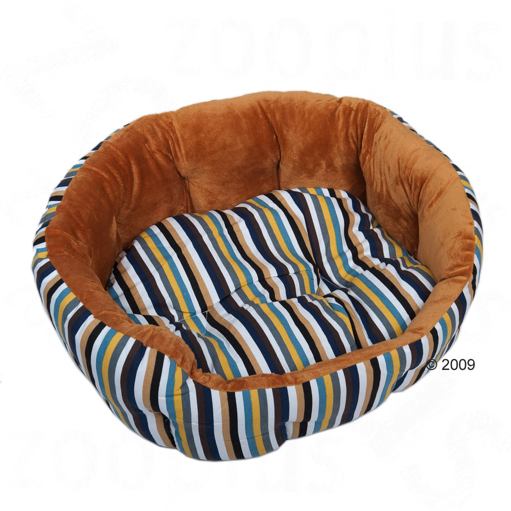 hondenbed cozy stripes     l 65 x b 55 x h 20 cm