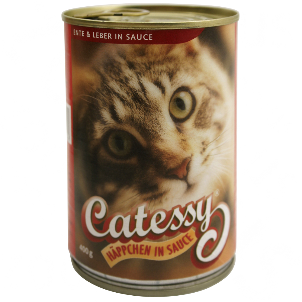 catessy hapjes in saus 400 g: eend en lever     12 x 400 g