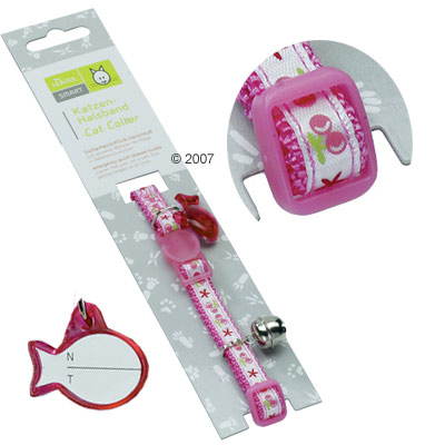 hunter kattenhalsband fruit garden     roze