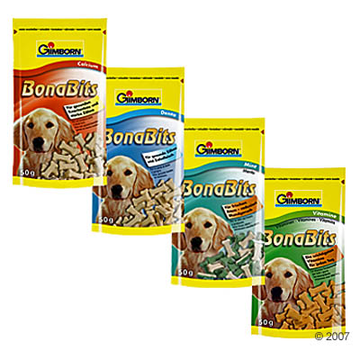 gimborn bonabits denta voor welpen en kleine honden 3 x 50 g     3 x 50 g calcium