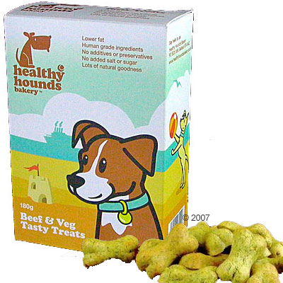 healthy hounds tasty treats rund & groenten     180 g