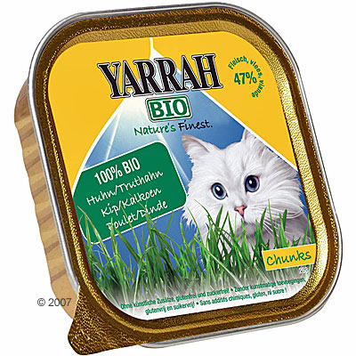 Yarrah bio brokjes in saus 6 x 100 g      kip met makreel van kantoor artikelen tip.