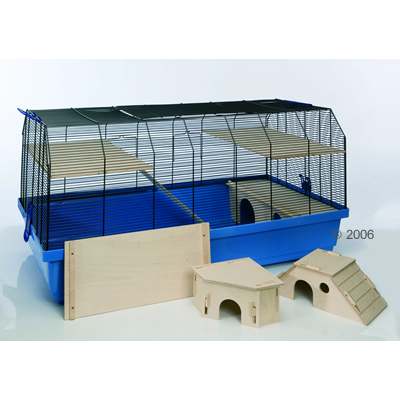 hagen livingworld knaagdierenkooi big 1     onderbak blauw