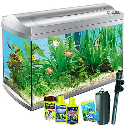 tetra aquaart aquarium 60 l     zilver