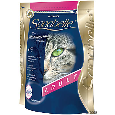 Sanabelle adult kattenvoer      400 g van kantoor artikelen tip.