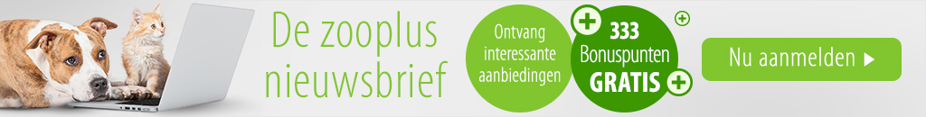 De zooplus nieuwsbrief - 333 bonuspunten gratis